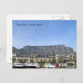 南アフリカのケープタウン(テーブルマウンテン) ポストカード (正面/裏面)