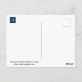 南アフリカのサイ ポストカード (裏面)