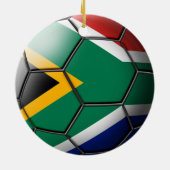 南アフリカのサッカーのオーナメント セラミックオーナメント (裏面)
