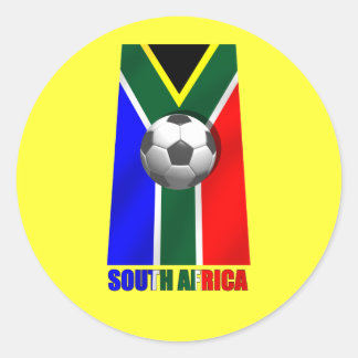 南アフリカのサッカーボールのファン向けグッズ ラウンドシール