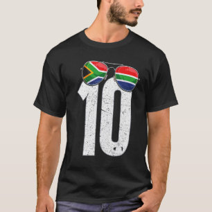 南アフリカのサッカー選手Number 10南アフリカ Tシャツ