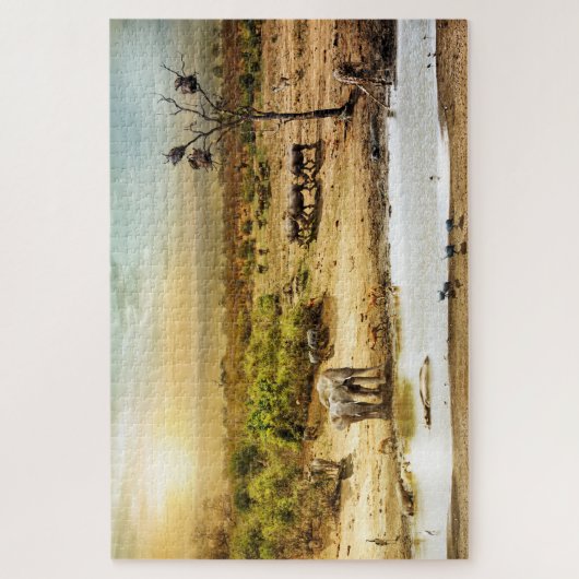 南アフリカのサファリのファンタジーの土地 ジグソーパズル (縦)