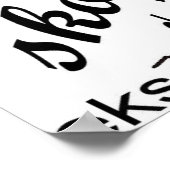 南アフリカのスラングのポスター ポスター (角)