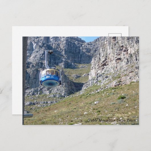 南アフリカのテーブルマウンテンケーブルカー ポストカード (正面/裏面)