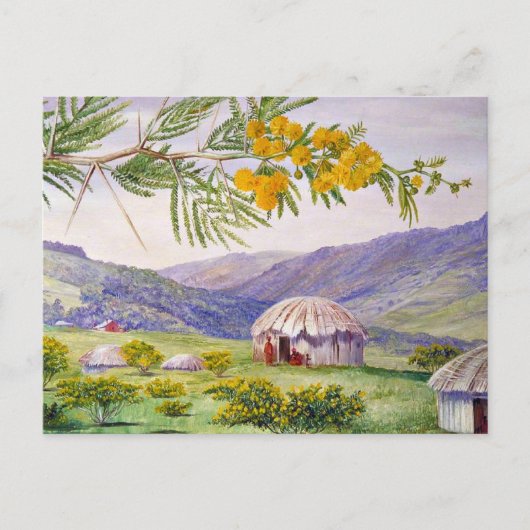 南アフリカのドーンブームとフィンゴハッツ ポストカード (正面)