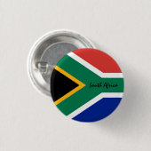 南アフリカのボタン、愛国的な南アフリカ国旗 缶バッジ (正面&裏面)