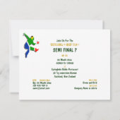 南アフリカのラグビーの招待状のテンプレート 招待状 (裏面)