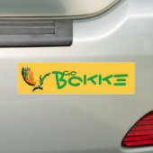 南アフリカのラグビーサポータ"Bokke"はステッカー行きます バンパーステッカー (車上)