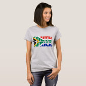 南アフリカのルーツ南アフリカ国旗 Tシャツ (正面フル)