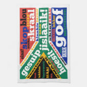 南アフリカの俗語と俗語 キッチンタオル (縦)