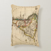 南アフリカの地図 アクセントクッション (裏面(縦))