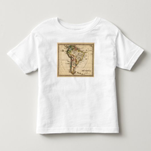 南アフリカの地図 トドラーTシャツ (正面)