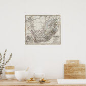 南アフリカの地図 ポスター (キッチン)