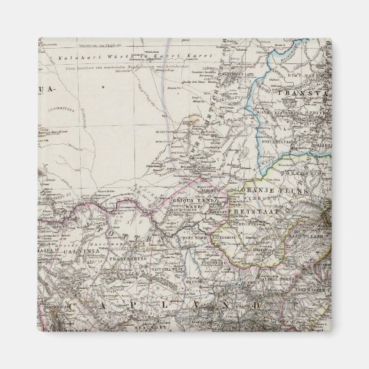 南アフリカの地図 マグネット (正面)