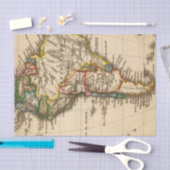 南アフリカの地図 薄葉紙 (クラフト)