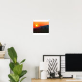 南アフリカの夕日 ポスター (ホームオフィス)