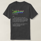 南アフリカの恋人のためのアフリカアン語の定義 Tシャツ (デザイン正面)