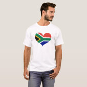 南アフリカの旗が大好き Tシャツ (正面フル)