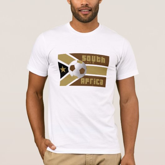 南アフリカの旗の民族の南アフリカ共和国の芸術 Tシャツ (正面)