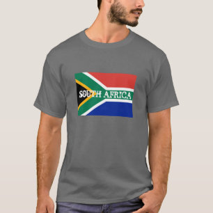 南アフリカの旗のTシャツ Tシャツ
