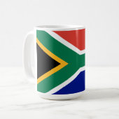 南アフリカの旗 コーヒーマグカップ (正面左)