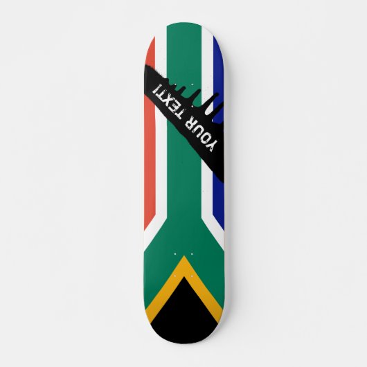南アフリカの旗 スケートボード (正面)