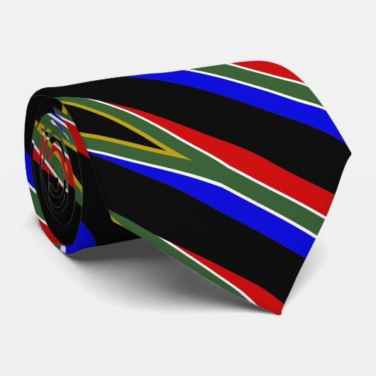 南アフリカの旗 ネクタイ (ロール)