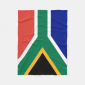 南アフリカの旗 フリースブランケット (正面)