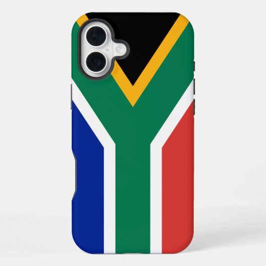 南アフリカの旗 iPhoneケース (裏面)