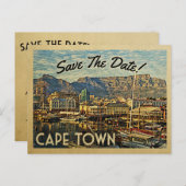 南アフリカの日付を保存するケープタウン 案内ポストカード (正面/裏面)