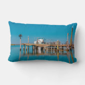 南アフリカの海岸沿いのベルドルフ風景船鳥 ランバークッション (裏面)