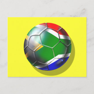 南アフリカの深い溝サッカーボールアートワーク ポストカード