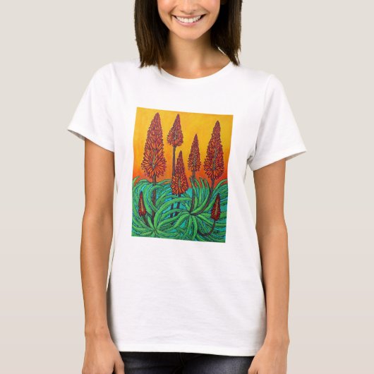 南アフリカの火球の女性の基本的なタンクトップ Tシャツ (正面)