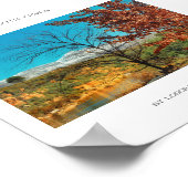 南アフリカの秋冬の雪景色ポスター ポスター (角)