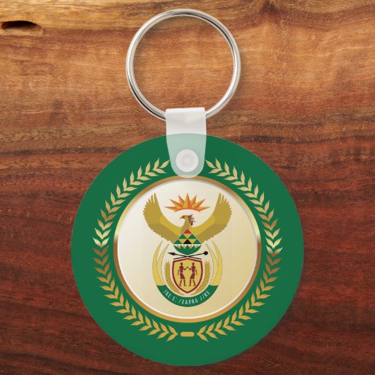 南アフリカの紋章 キーホルダー (正面)