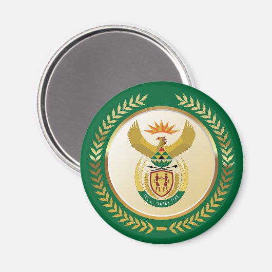 南アフリカの紋章 マグネット (正面/裏面)