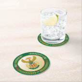 南アフリカの紋章 ラウンドペーパーコースター (インサイチュ)