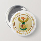 南アフリカの紋章 缶バッジ (正面&裏面)