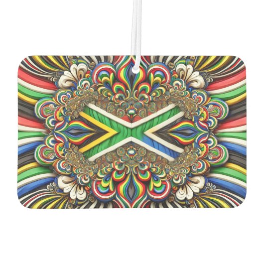 南アフリカの色と車の空気フレッシュナーデザイン カーエアーフレッシュナー (裏面)