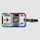 南アフリカの荷物タグ ラゲッジタグ (正面横)