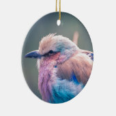 南アフリカの薄紫Breastedのローラー セラミックオーナメント (右)