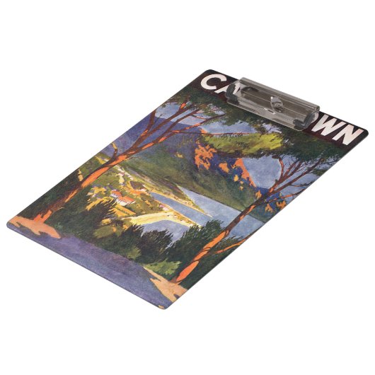 南アフリカの都市ケープタウン、ヴィンテージ旅行 クリップボード (アングル)