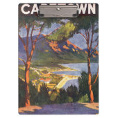 南アフリカの都市ケープタウン、ヴィンテージ旅行 クリップボード (正面)