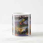 南アフリカの都市ケープタウン、ヴィンテージ旅行 コーヒーマグカップ (中央)