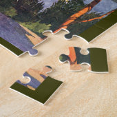 南アフリカの都市ケープタウン、ヴィンテージ旅行 ジグソーパズル (側面)