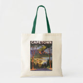 南アフリカの都市ケープタウン、ヴィンテージ旅行 トートバッグ (正面)