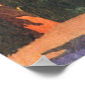 南アフリカの都市ケープタウン、ヴィンテージ旅行 ポスター (角)