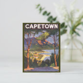 南アフリカの都市ケープタウン、ヴィンテージ旅行 ポストカード (スタンド正面)
