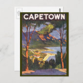 南アフリカの都市ケープタウン、ヴィンテージ旅行 ポストカード (正面/裏面)