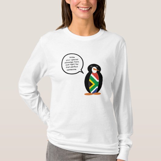 南アフリカの野生ペンギン ギフト Tシャツ (正面)